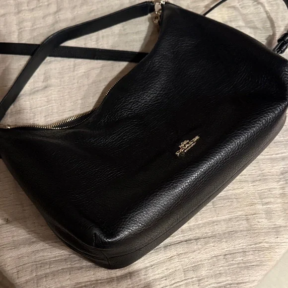 Coach Black Leather Shoulder Bag - Picture 8 of 13
